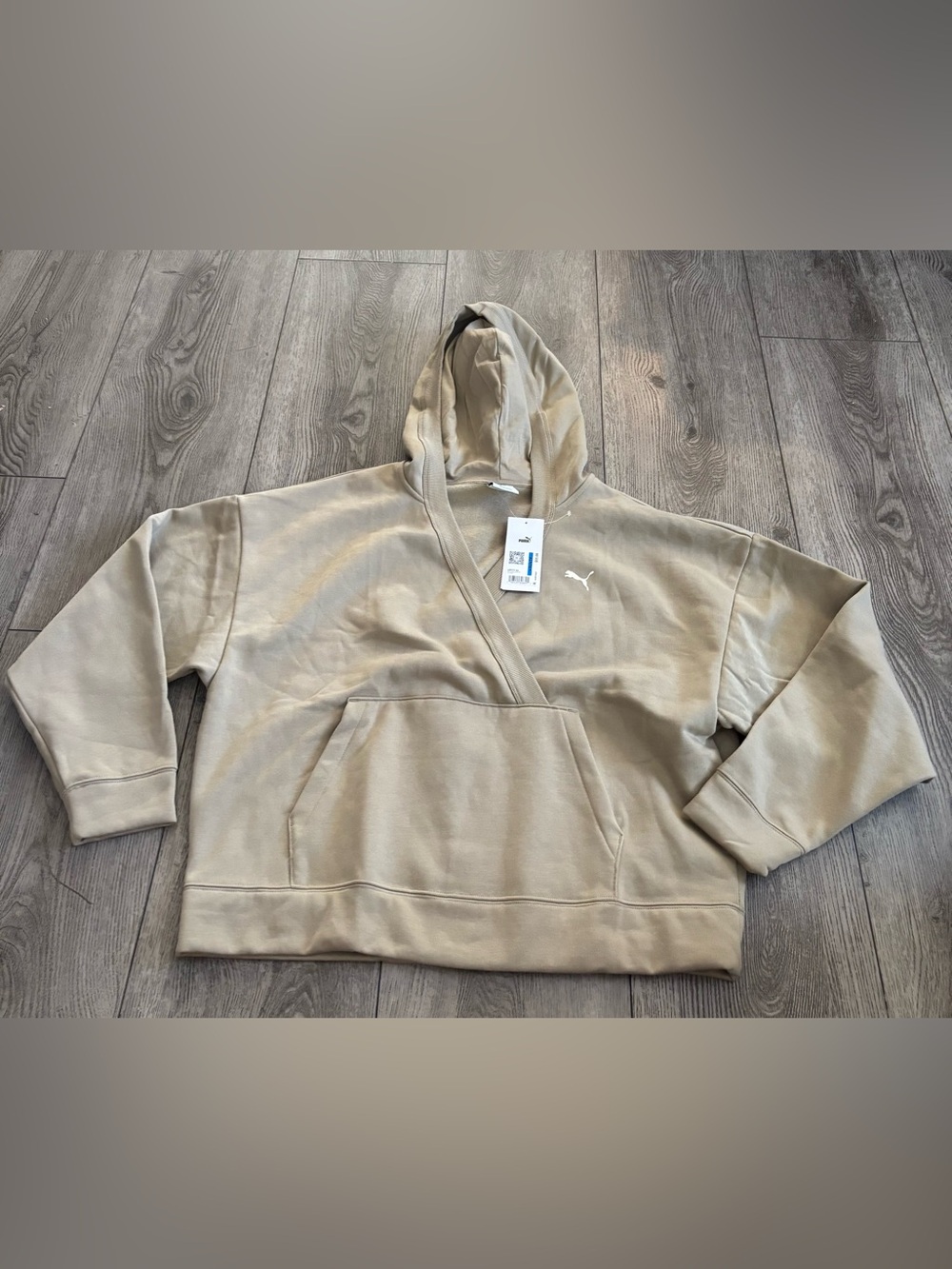Puma womans Tan Crewneck Hoodie